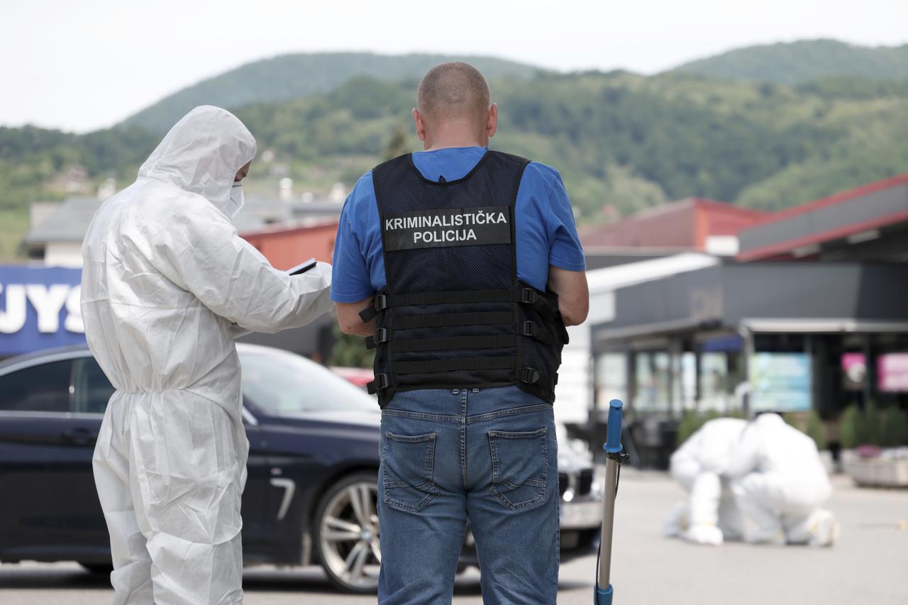 Krapina: Policijski očevid na mjest ubojstva šefa krim policije Roberta Grileca