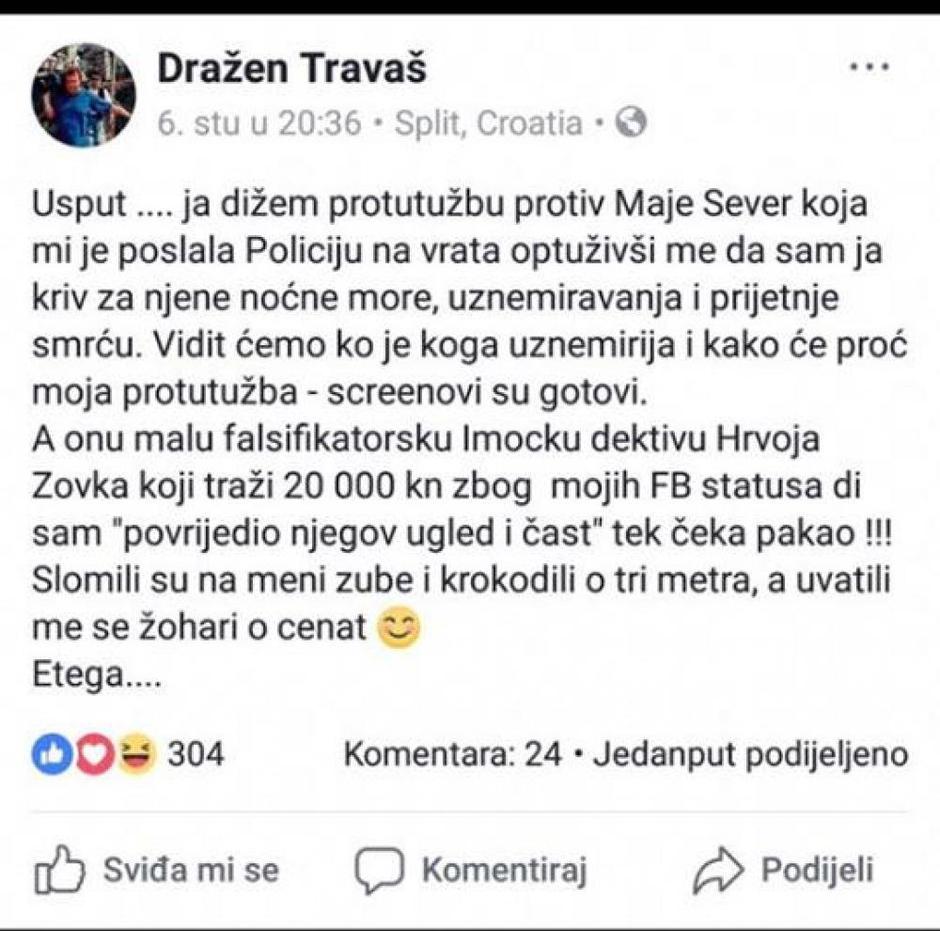 Prijetnje Dražena Travaša