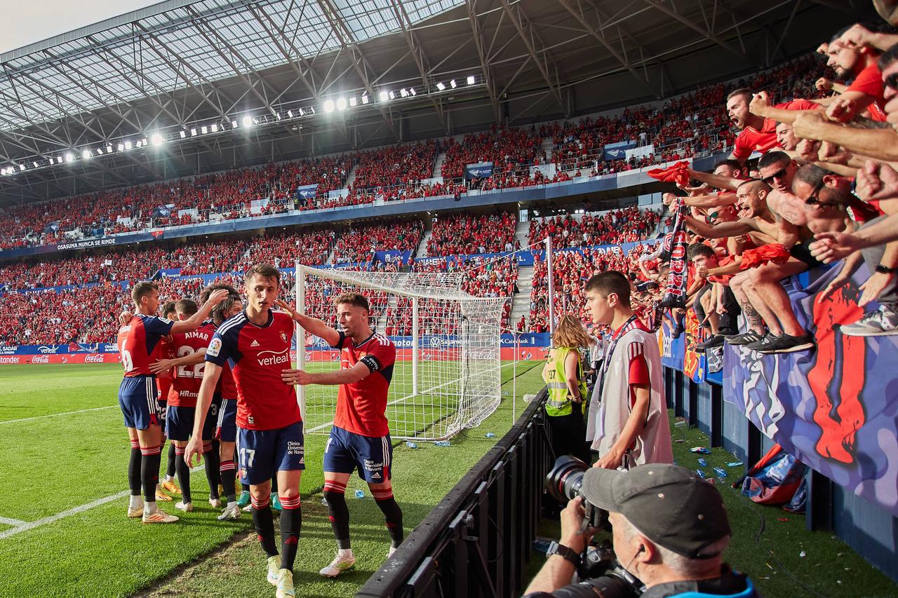 Spanish football La Liga match - Spanish Liga Santander: CA Osasuna vs Girona FC, Pamplona, Spain