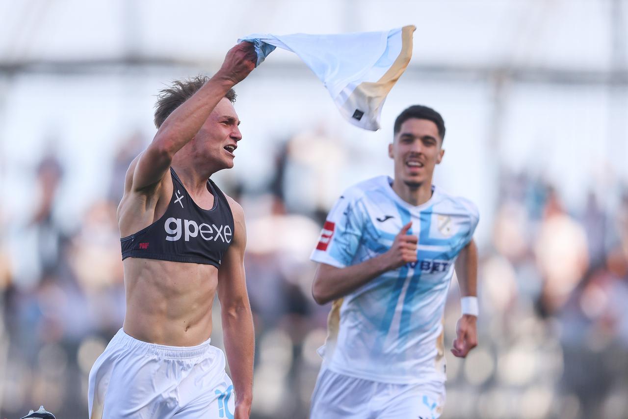 Rijeka: Toni Fruk zabija drugi gol za Rijeku u susretu sa Slaven Belupo