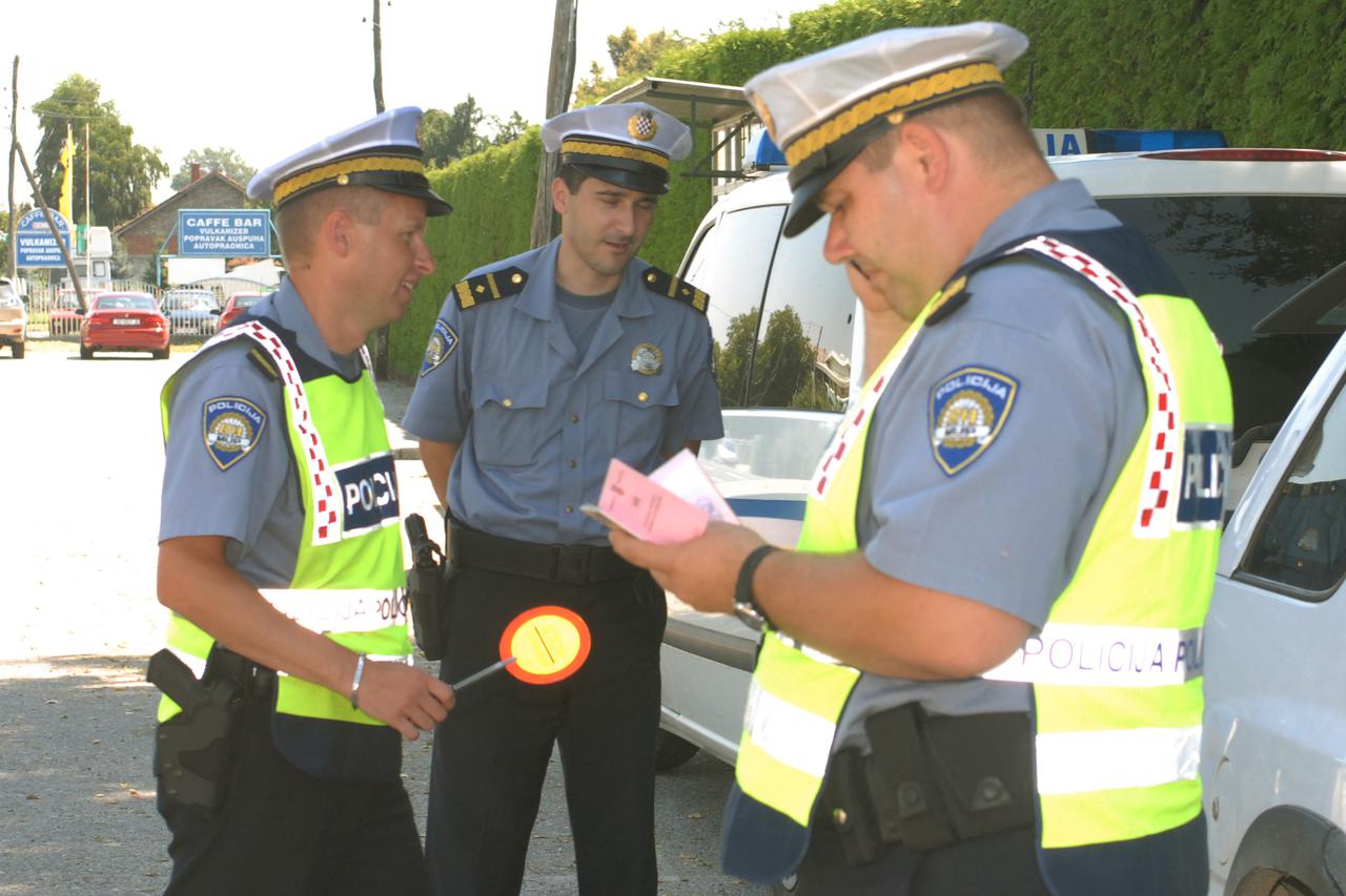 Akcija prometne policije - ilustracija