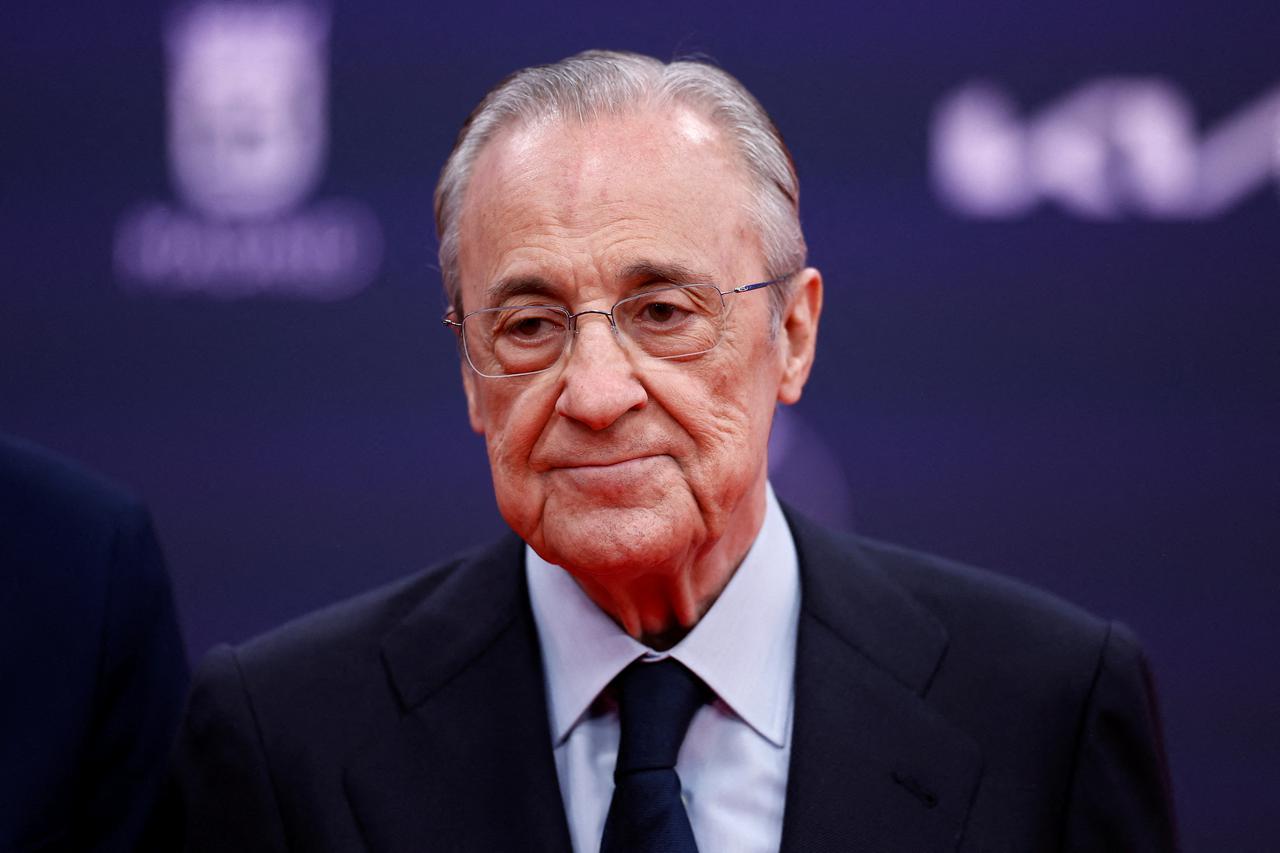 FILE PHOTO: Real Madrid President Florentino Perez in Madrid, Spain