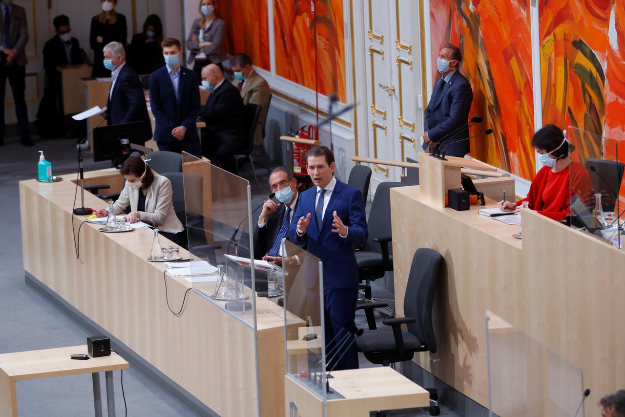 The Parliament meets to dicuss further proceedings during the coronavirus disease (COVID-19) outbreak, in Vienna