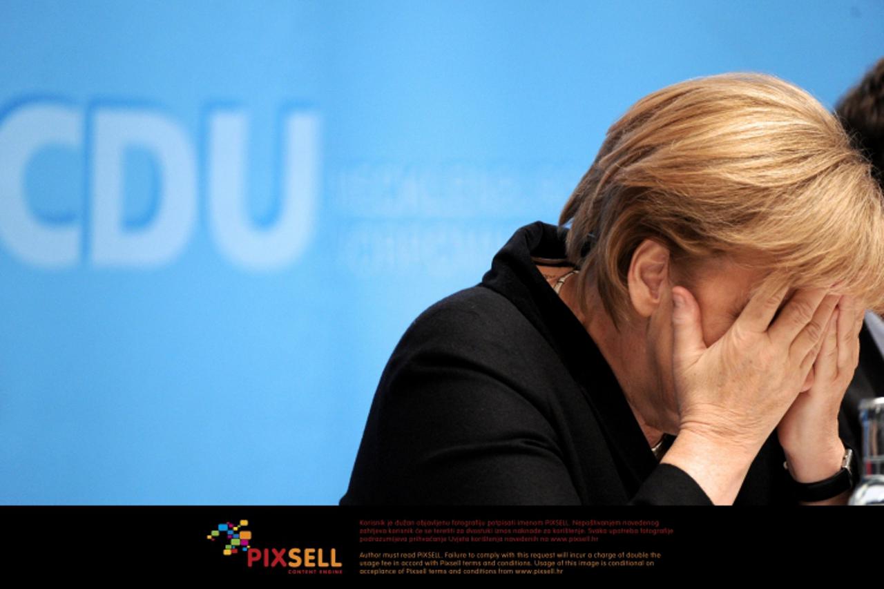 'German chancellor Angela Merkel speaks during the party meeting of the Christian Democrats Mecklenburg-Western Pomerania in Sternberg, Germany, 3 Novemner 2012. Photo: DANIEL REINHARDT/DPA/PIXSELL'