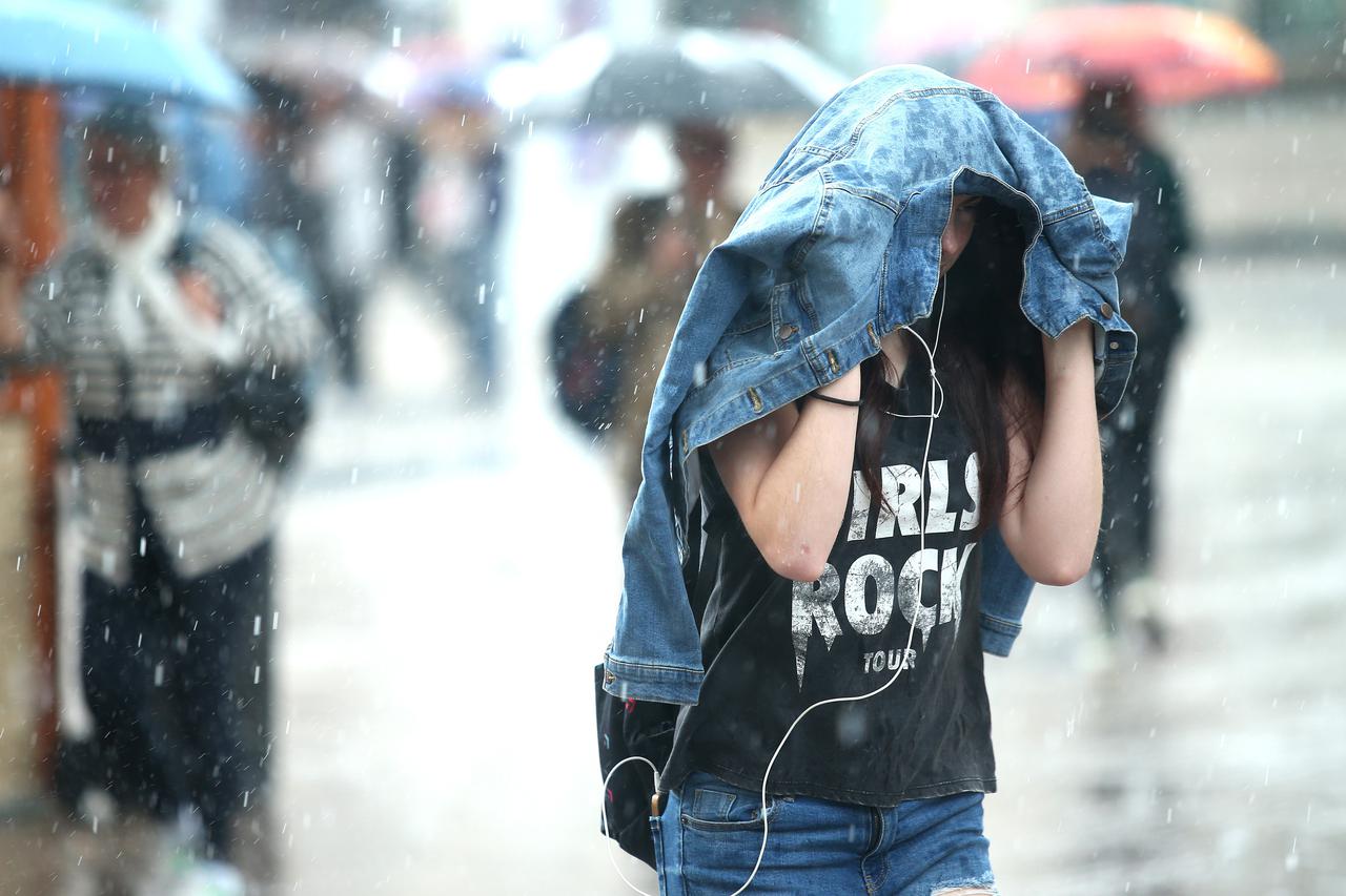 Pljusak u Zagrebu (arhivska fotografija)