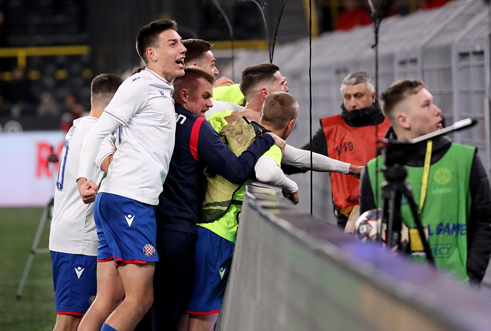 15.03.2023., stadion Signal Iduna Park, Dortmund, Njemacka - UEFA Liga prvaka mladih, cetvrtfinale, Borussia Dortmund - HNK Hajduk. Photo: Goran Stanzl/PIXSELL