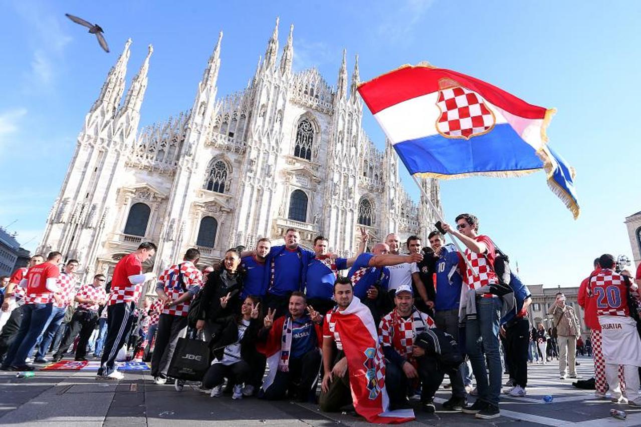 Hrvatski navijači u Milanu
