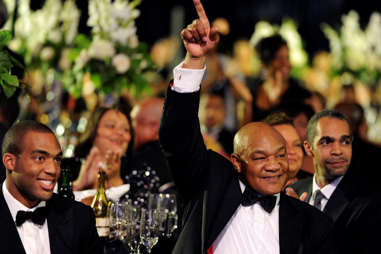 FILE PHOTO: FILE PHOTO: Former boxer George Foreman attends Congressional Black Caucus Foundation black-tie dinner in Washington
