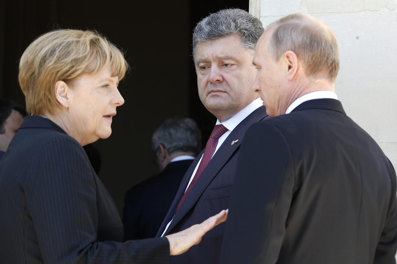 Merkel, Porošenko i Putin