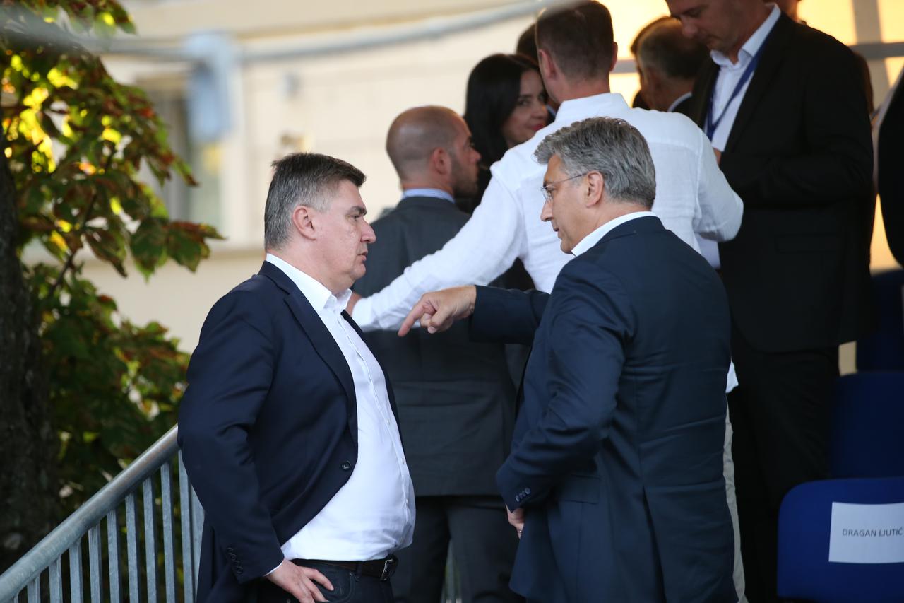 Sinj: Zoran Milanović i Andrej Plenković u razgovoru nakon završetka Alke