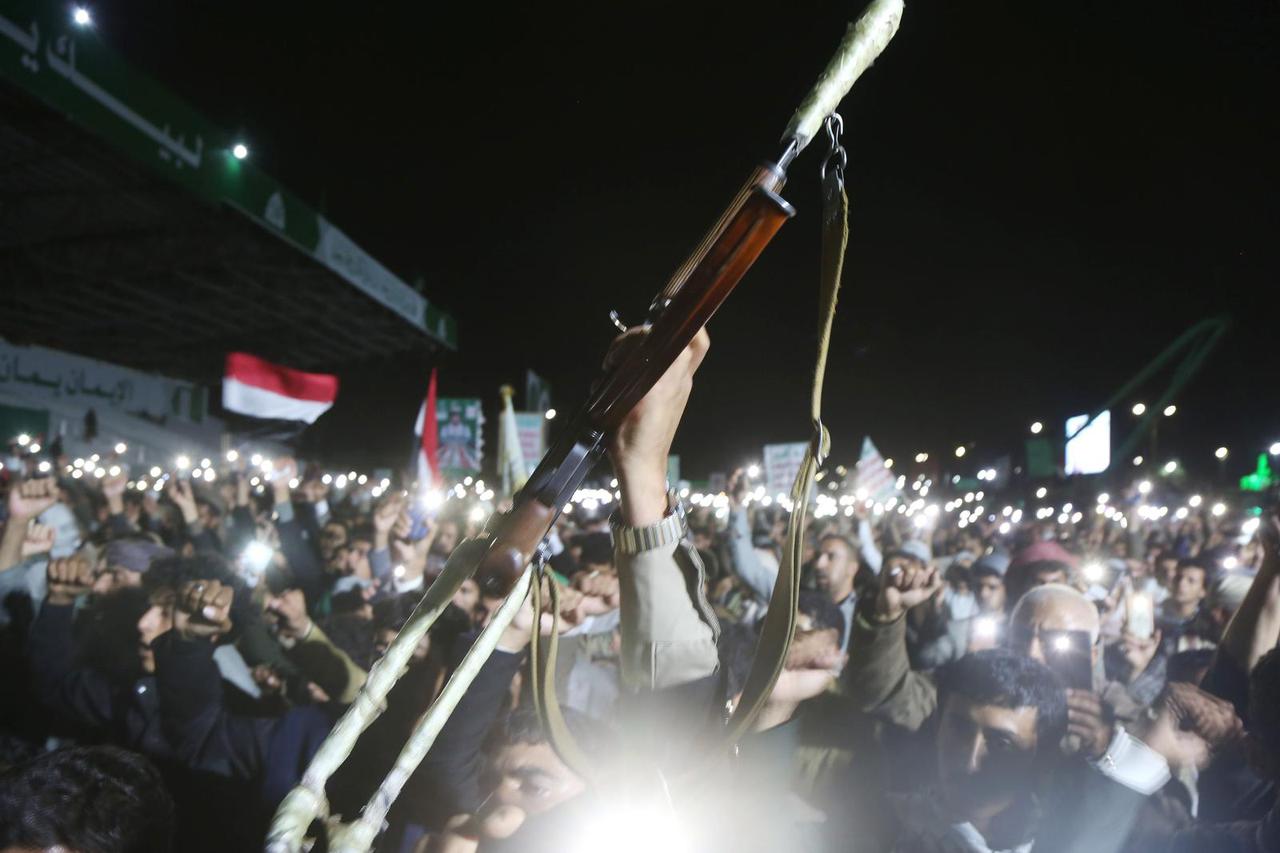YEMEN-SANAA-RALLY-HOUTHI GROUP-SUPPORT