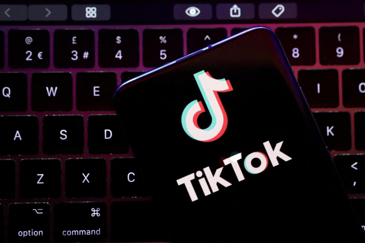 FILE PHOTO: Illustration shows TikTok app logo