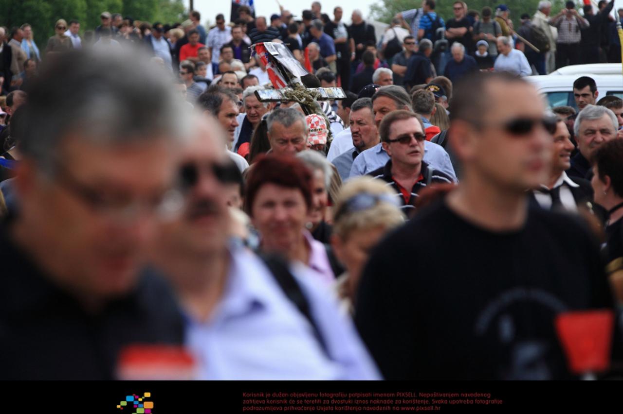 '14.05.2011., Bleiburg, Austrija - Komemoracija u povodu 66. obljetnice bleiburske tragedije i hrvatskoga kriznog puta.  Photo: Zeljko Hladika/PIXSELL'