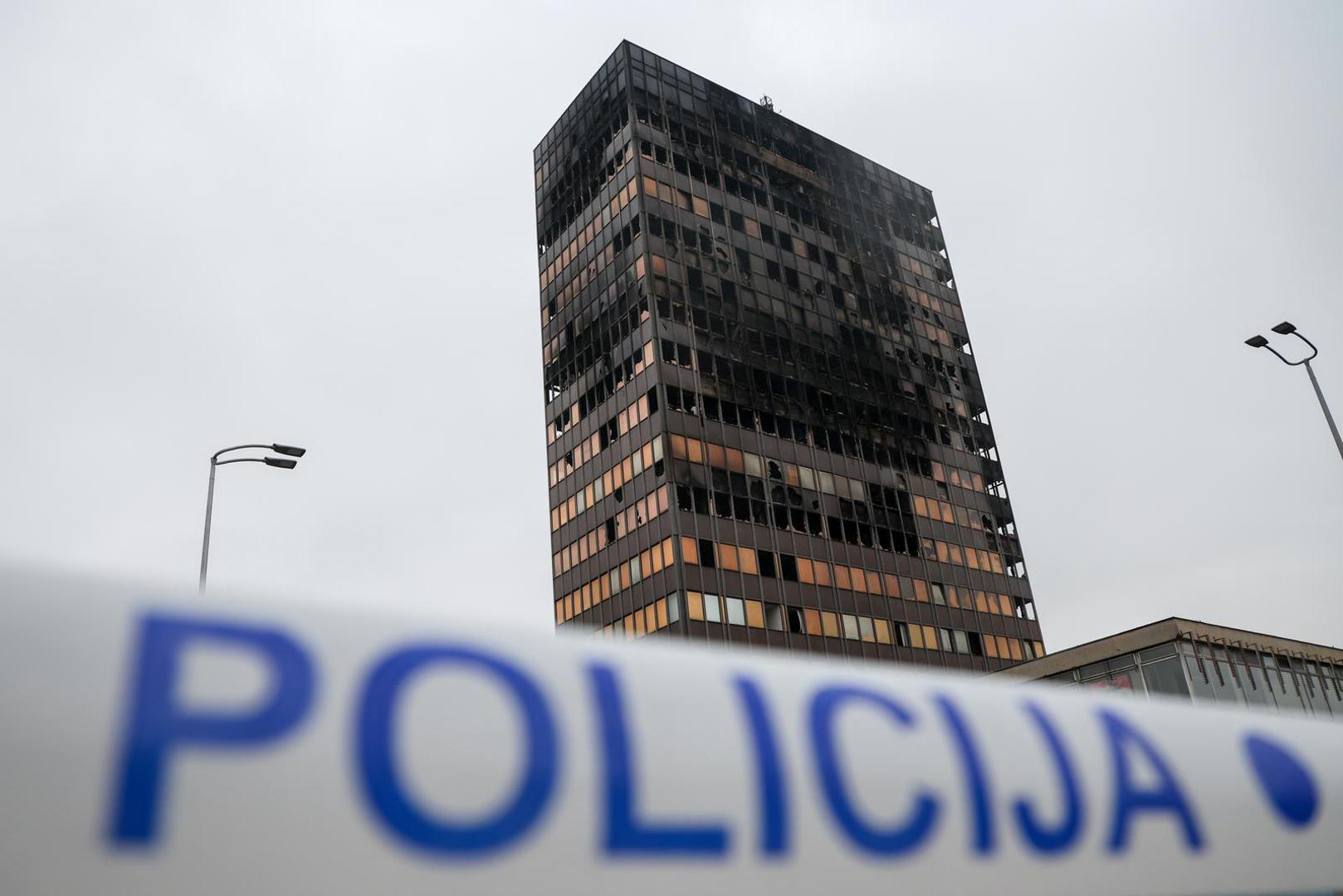 20.11.2025., Zagreb - Vjesnikov neboder dva dana nakon pozara. Photo: Igor Kralj/PIXSELL