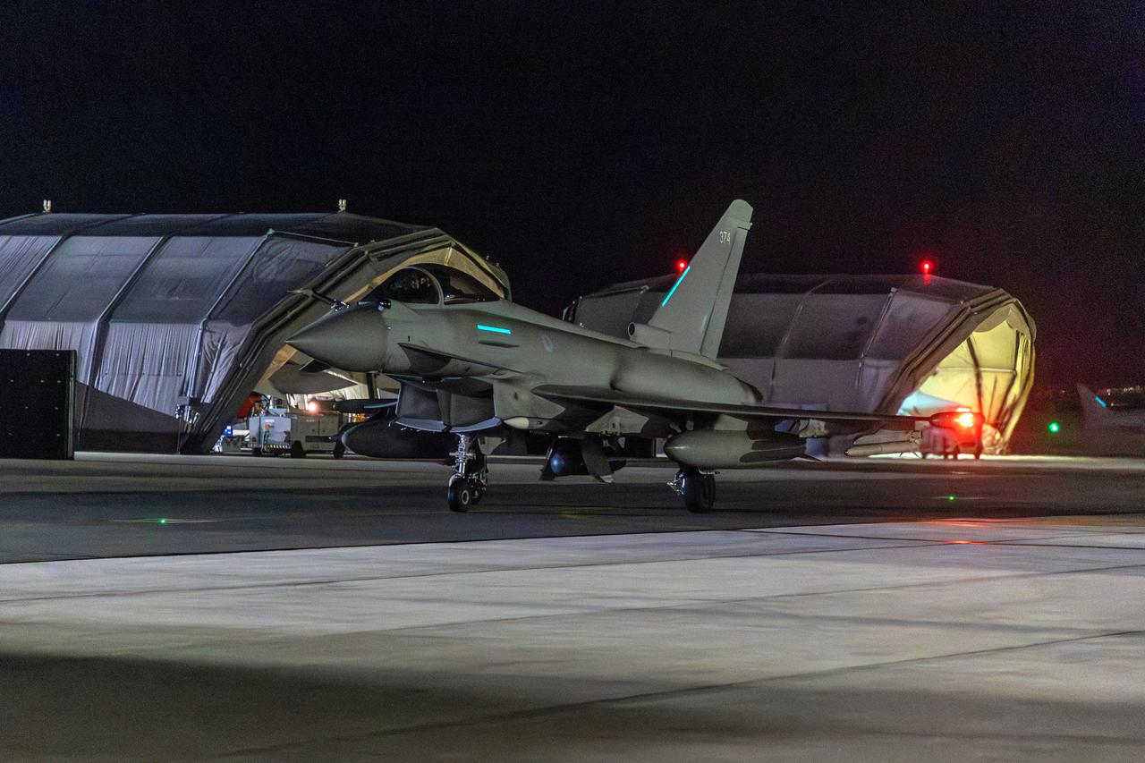 U.S.-led coalition operation strike military targets in Yemen