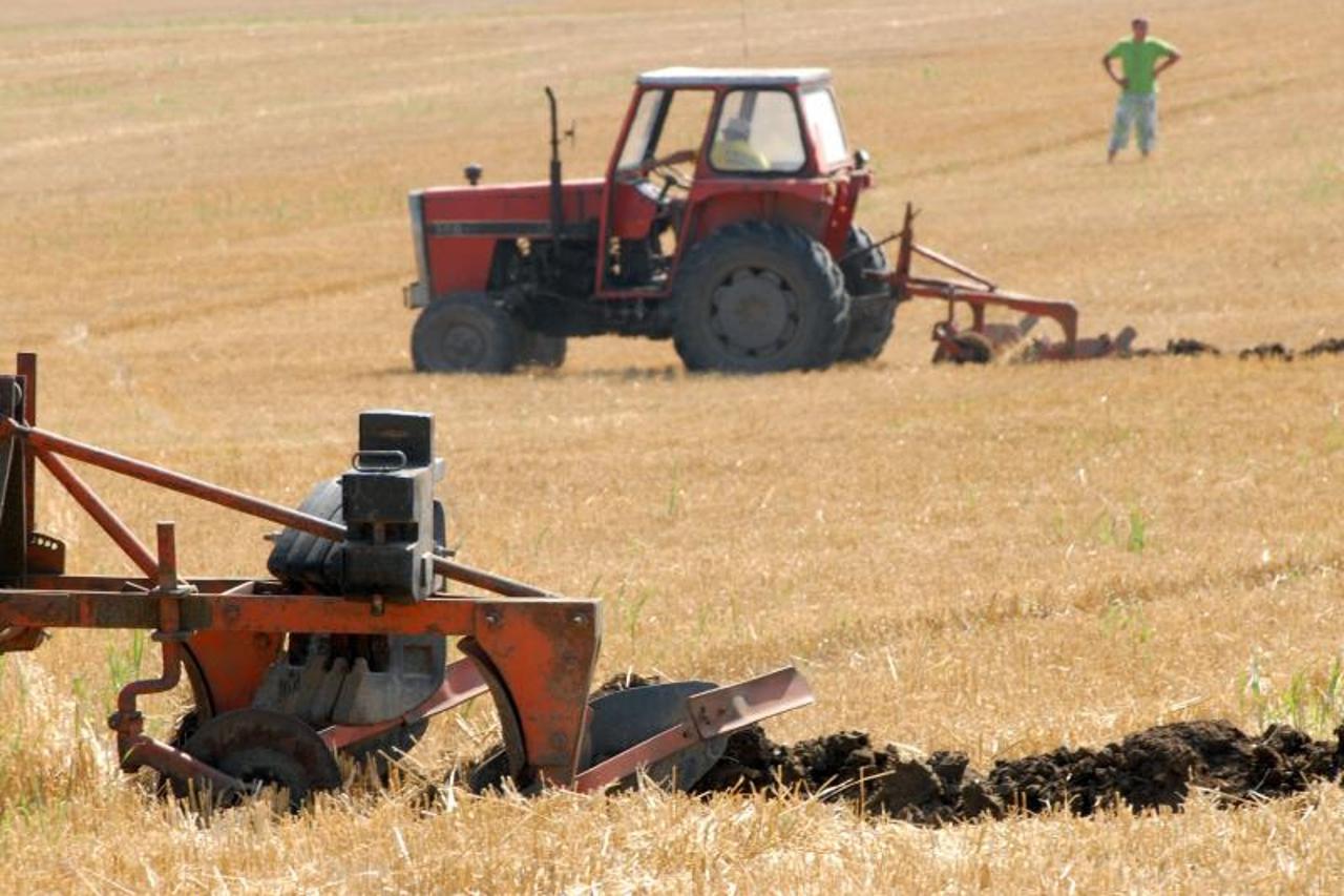 oranica, traktori, njiva