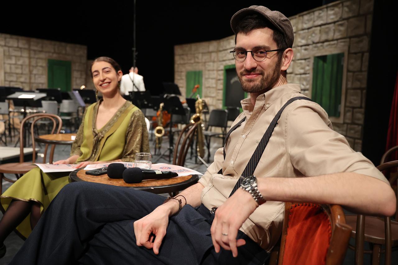 Split: Konferencija za medije povodom premijere operete "Kraljica lopte" Ive Tijardovića 