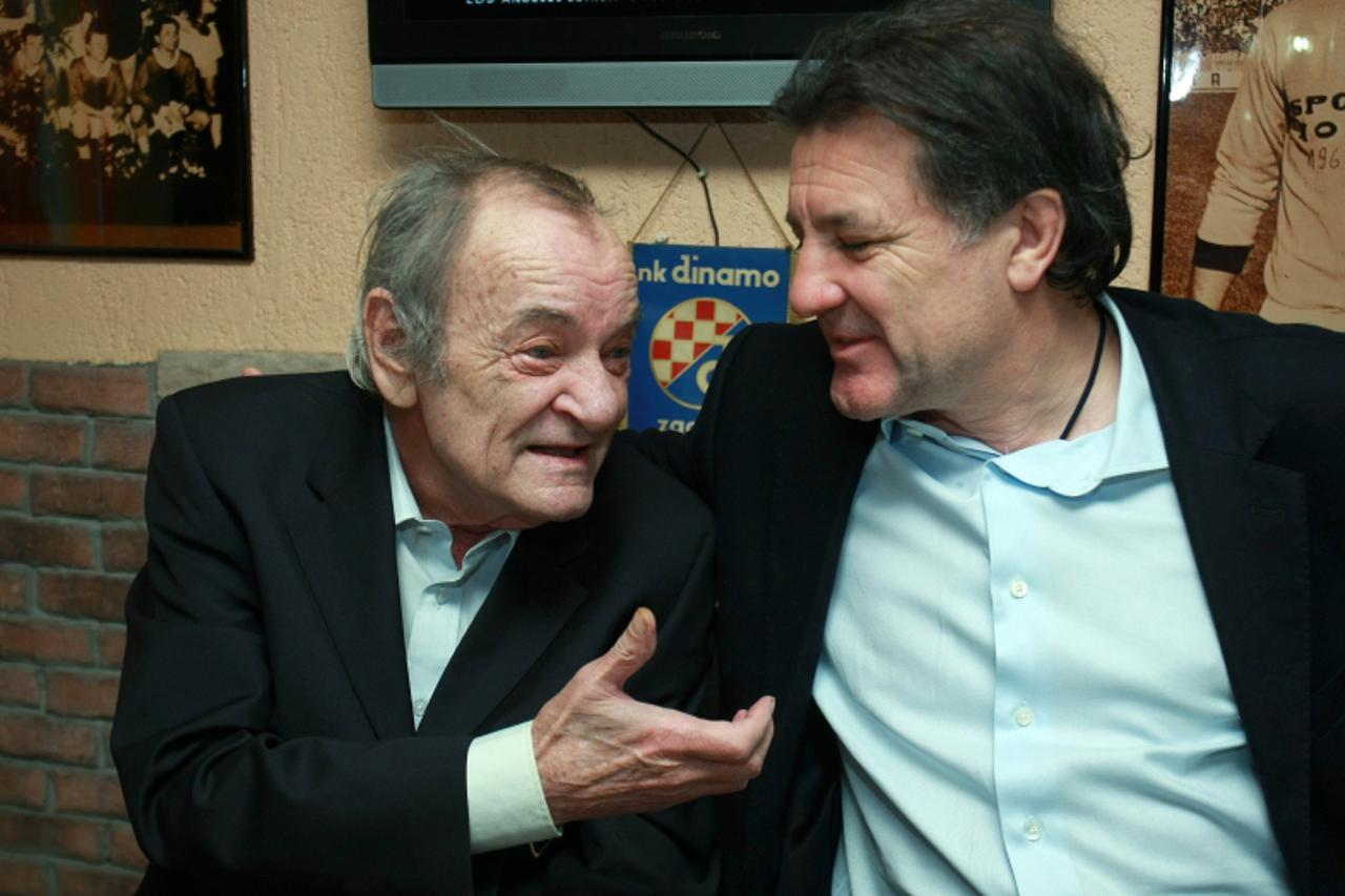 \'28.02.2011., Kraljeviceva ulica, pizzeria Gentleman, Zagreb - Rudi Belin i Zdravko Mamic na okupljanju dinamove generacije iz 1967 godine. Photo: Sanjin Strukic/PIXSELL\'