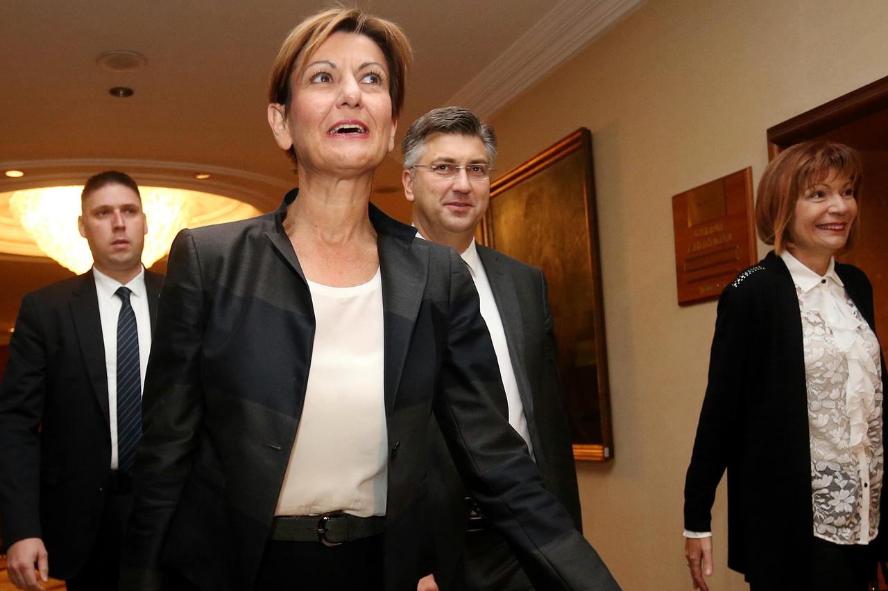 Ministrica i potpredsjednica Vlade Martina Dalić i predsjednik Vlade Andrej Plenković