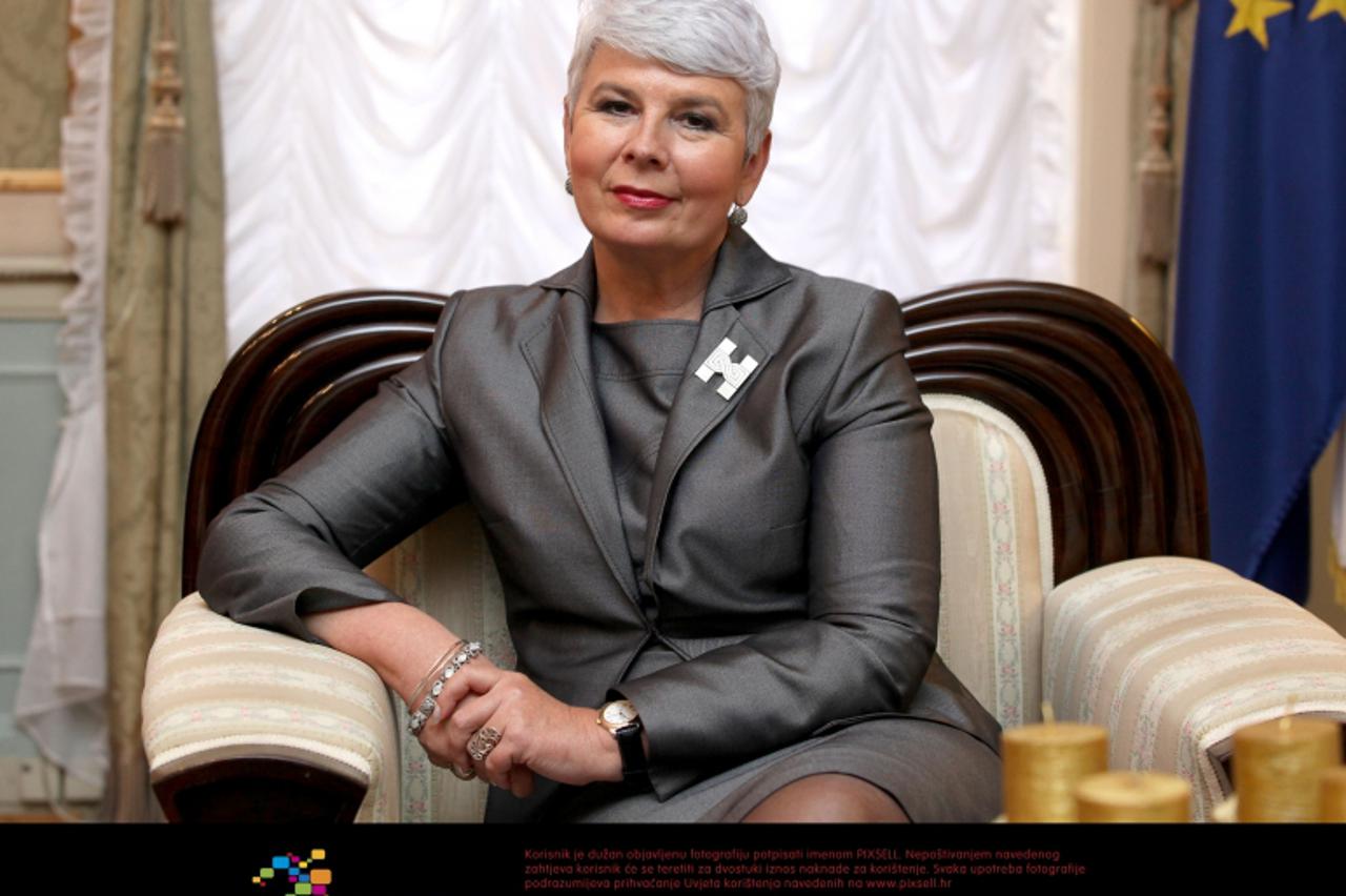 '07.12.2011., Zagreb  -  Jadranka Kosor, predsjednica Vlade RH 2009. - 2011. Photo: Patrik Macek/PIXSELL'