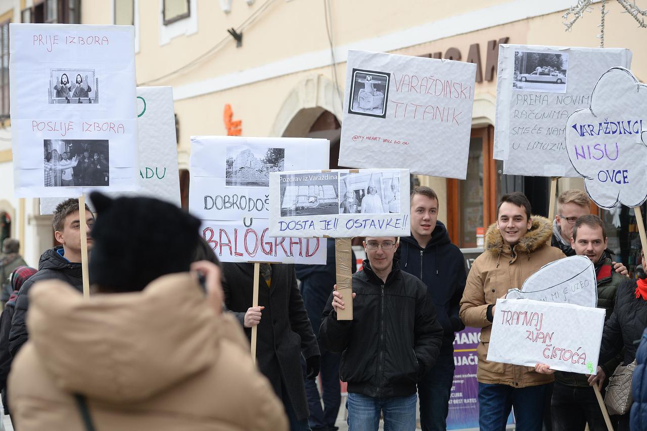 Varaždinci prosvjedovali protiv gradonačelnika Ivana čehoka i tvrtke Čistoća