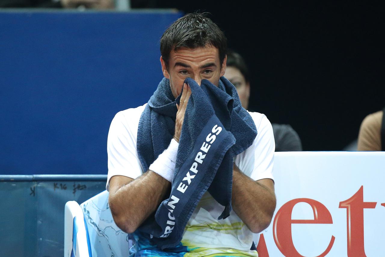 05.02.2015., Dom sportova, Zagreb - 10. ATP turnir PBZ Zagreb Indoors 2015, 2 kolo, Marcel Granollers (ESP) - Ivan Dodig (CRO). Photo: Sanjin Strukic/PIXSELL
