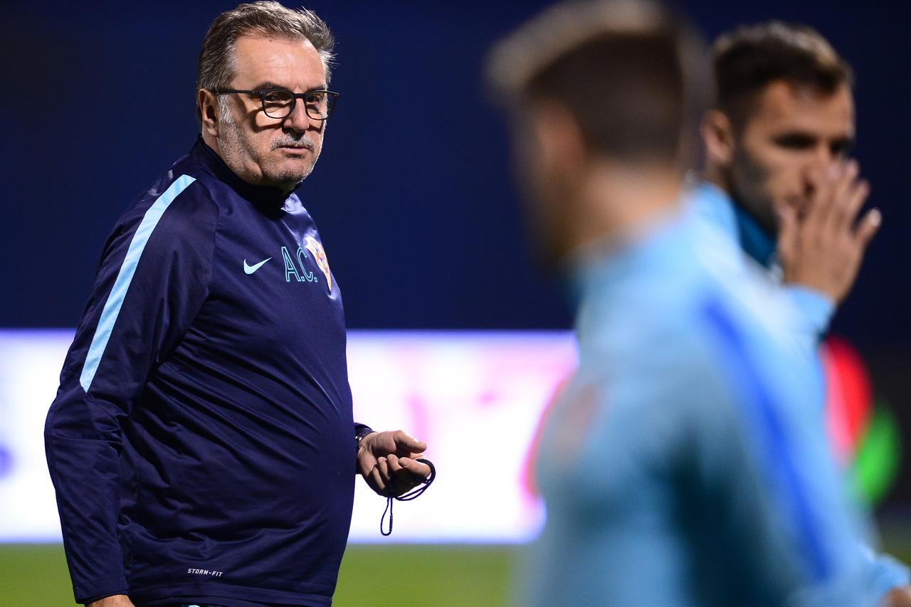 23.03.2017., Zagreb - Trening hrvatske nogometne reprezentacije uoci kvalifikacijske utakmice za Svjetsko prvenstvo u Rusiji s Ukrajinom. Ante Cacic. Photo: Marko Prpic/PIXSELL