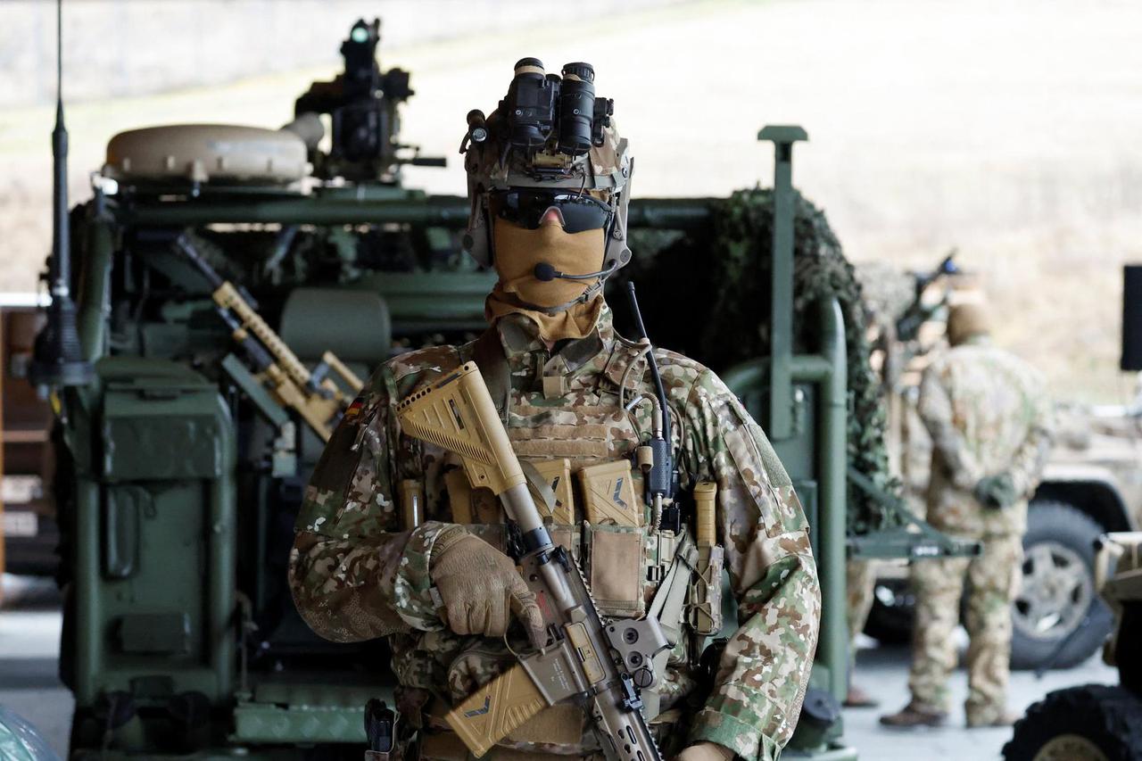 German Defence Minister Pistorius visits the special forces command Kommando Spezialkraefte (KSK) of the Bundeswehr, in Calw