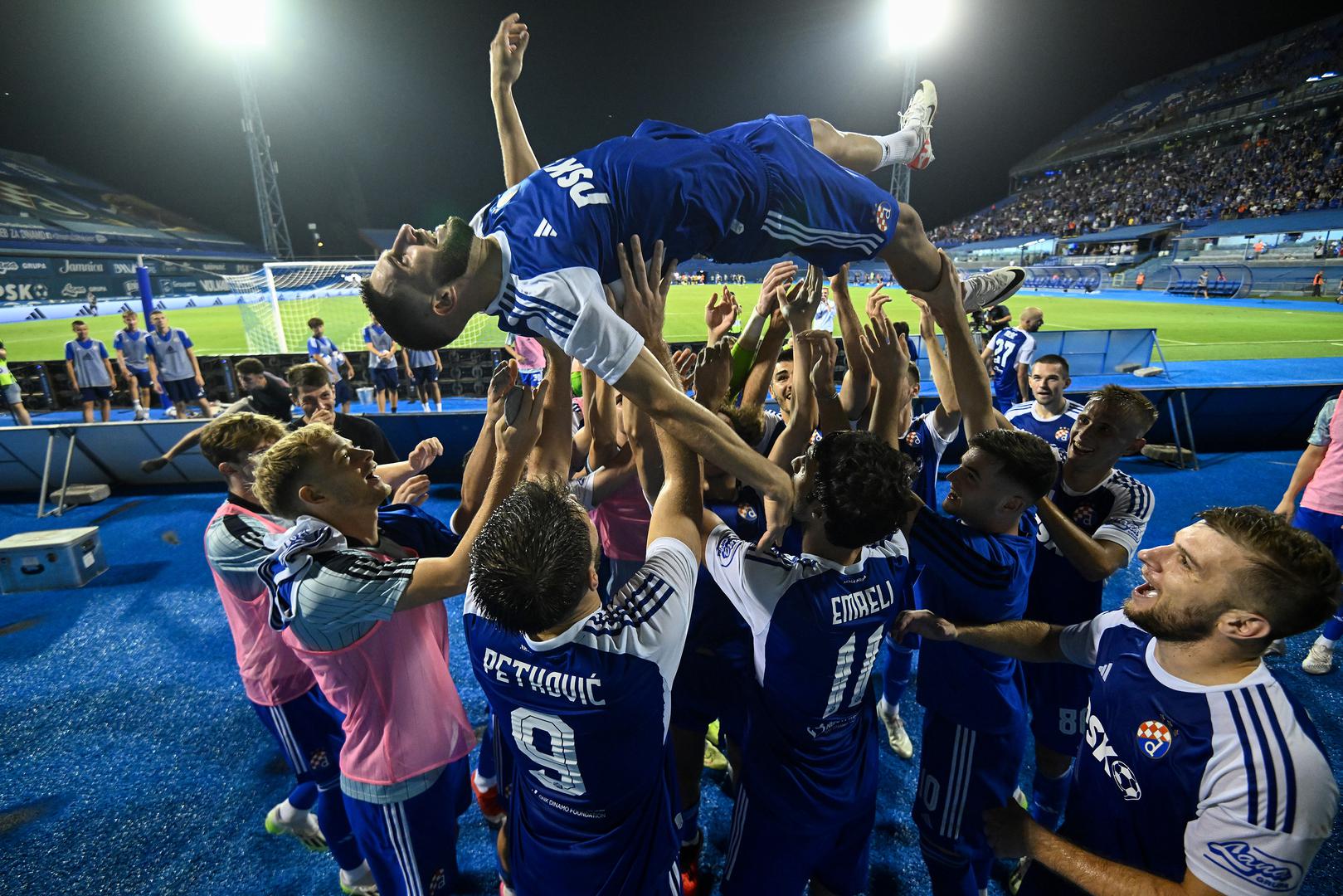 24.08.2023., stadion Maksimir, Zagreb - Prva utakmica play-offa UEFA Europske lige, GNK Dinamo Zagreb - Sparta Prag. Luka Ivanusec. Photo: Marko Lukunic/PIXSELL