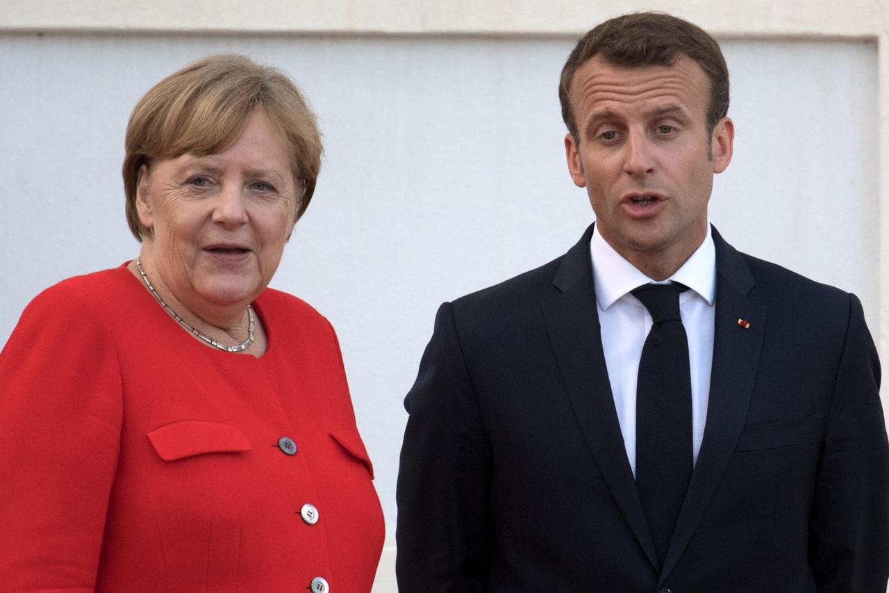 Merkel i Macron