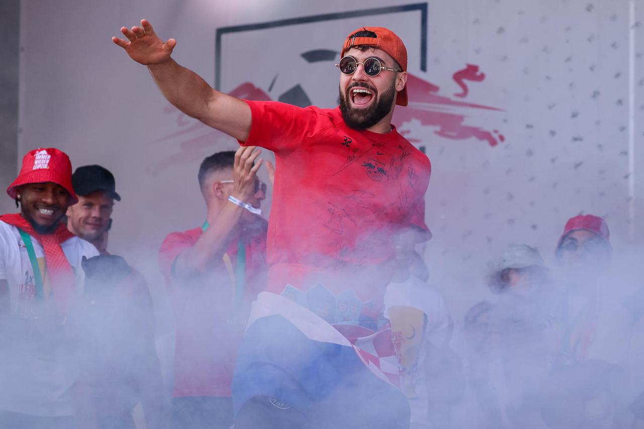 RB Leipzig - Celebration after cup victory