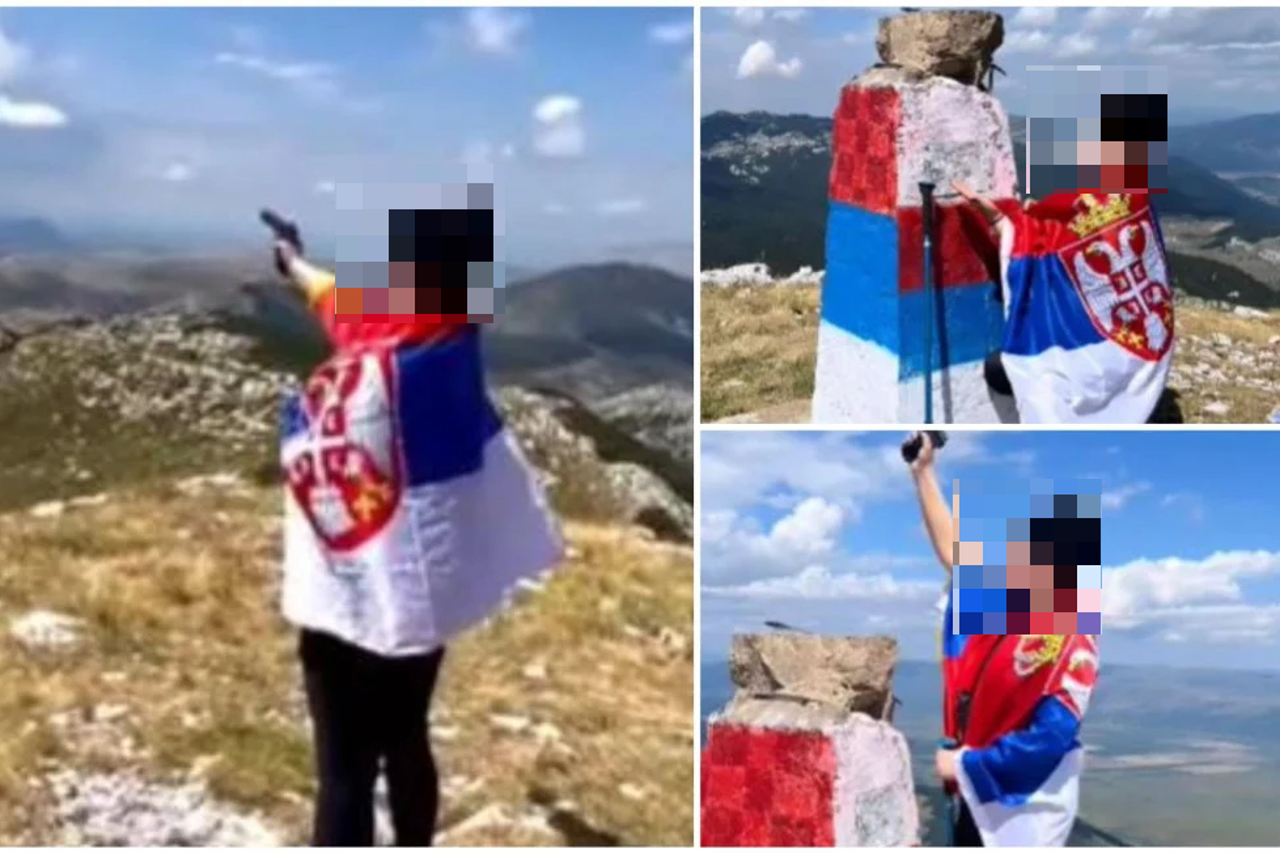 Djevojka puca s Dinare prema Kninu
