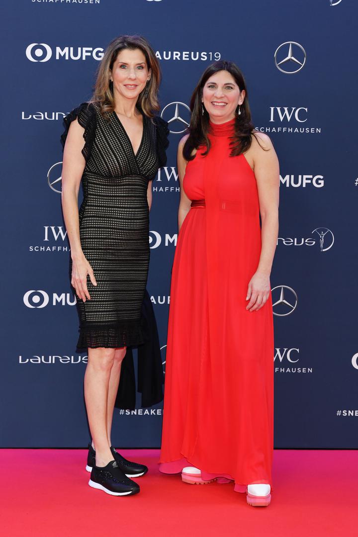 Soirée des "Laureus World sports Awards" à Monaco  Monica Seles lors de la soirée des "Laureus World sports Awards" à Monaco, le 18 février, 2019. © Bruno Bebert/Bestimage Celebs attending the Laureus World Sports Awards in Monaco, on February 18, 2019. Bruno Bebert / Bestimage /PIXSELL