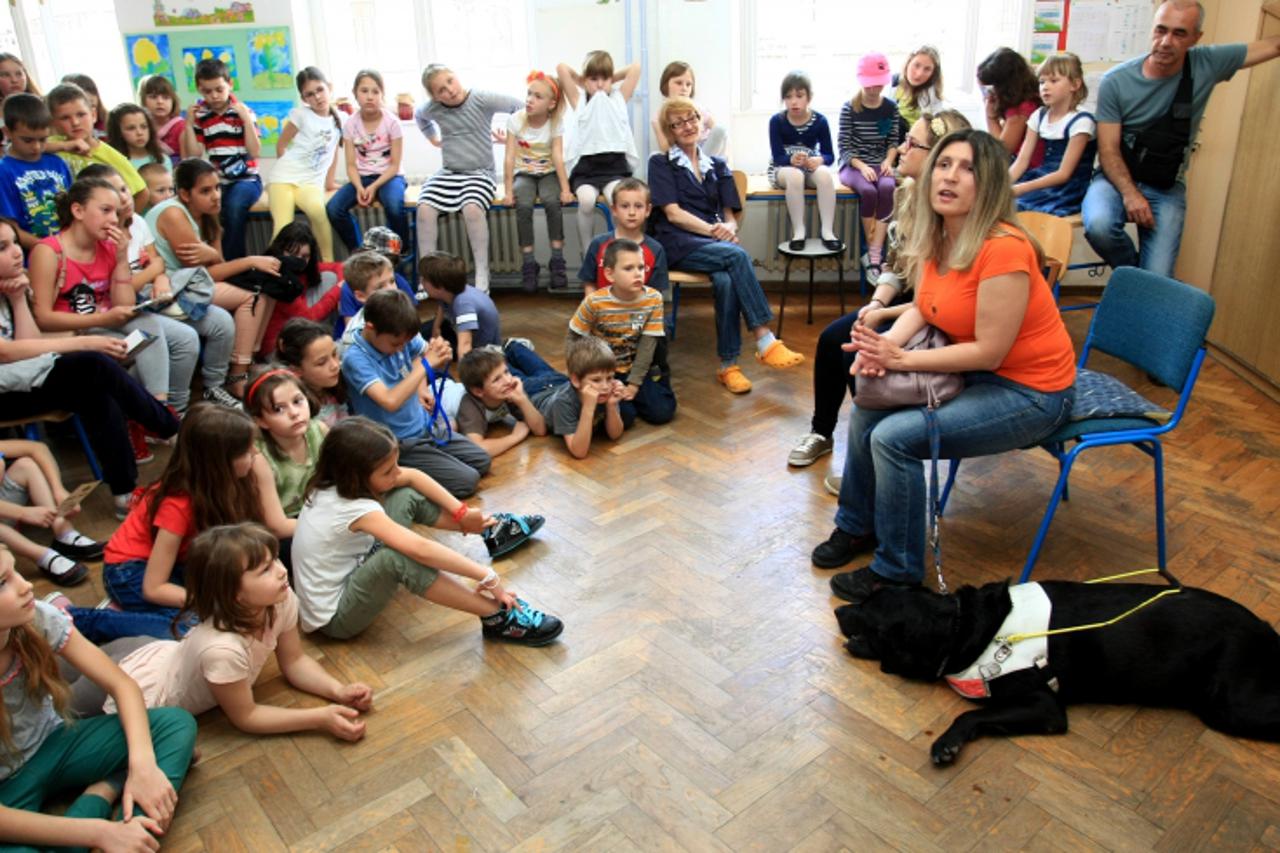 '10.06.2013. Zagreb - Dani otvorenih vrata u osnovnoj skoli Pavleka Miskina u Svetom Duhu 24. Djeca organizirala razne radionice u povodu otvorenih vrata.Photo: Marko Prpic/PIXSELL'