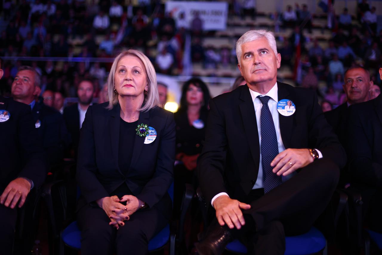 U Mostaru održan glavni predizborni skup HDZ-a Bosne i Hercegovine