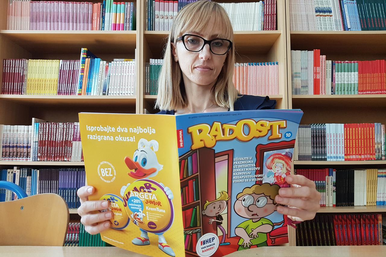 Učiteljica 2b razreda vukovarske OŠ “Blago Zadro” Ivana Šakić Radost najviše koristi za vježbanje čitanja