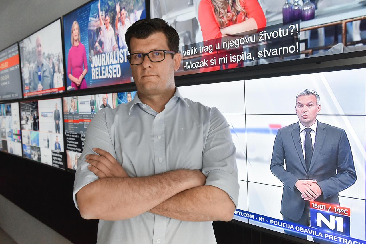 Zagreb: Novinar i reporter televizije N1 Hrvoje Krešić