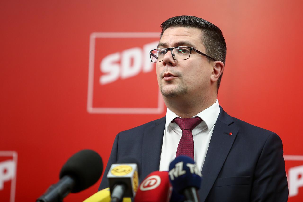Zagreb: Konferencija za medije Željka Kolara, kandidata za čelnika SDP-a