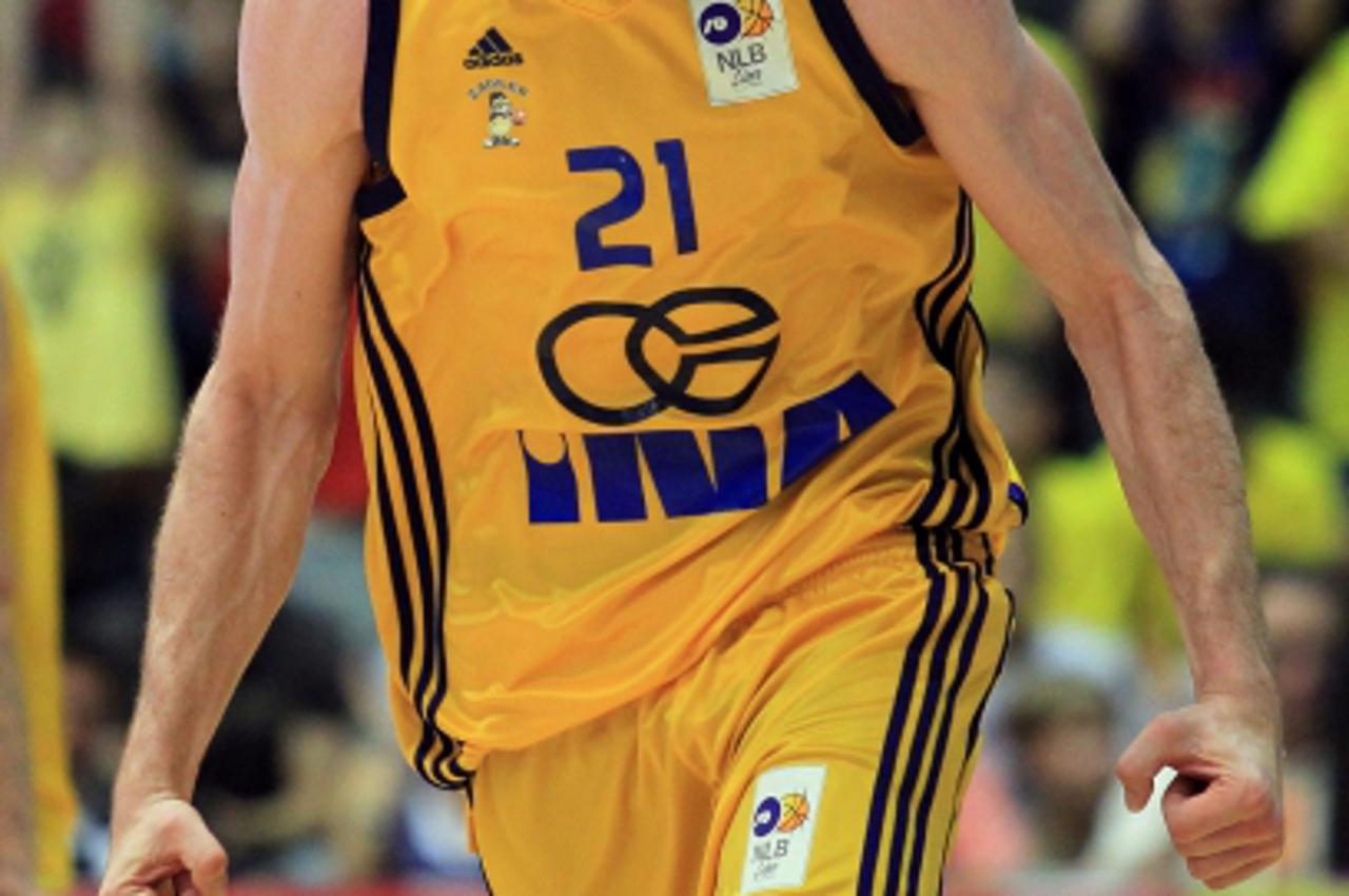 \'01.06.2011., Trnsko, Zagreb - 2. utakmica finala prvenstva hrvatske, KK Zagreb - KK Cedevita.Luka Zoric. Photo: Antonio Bronic/PIXSELL\'