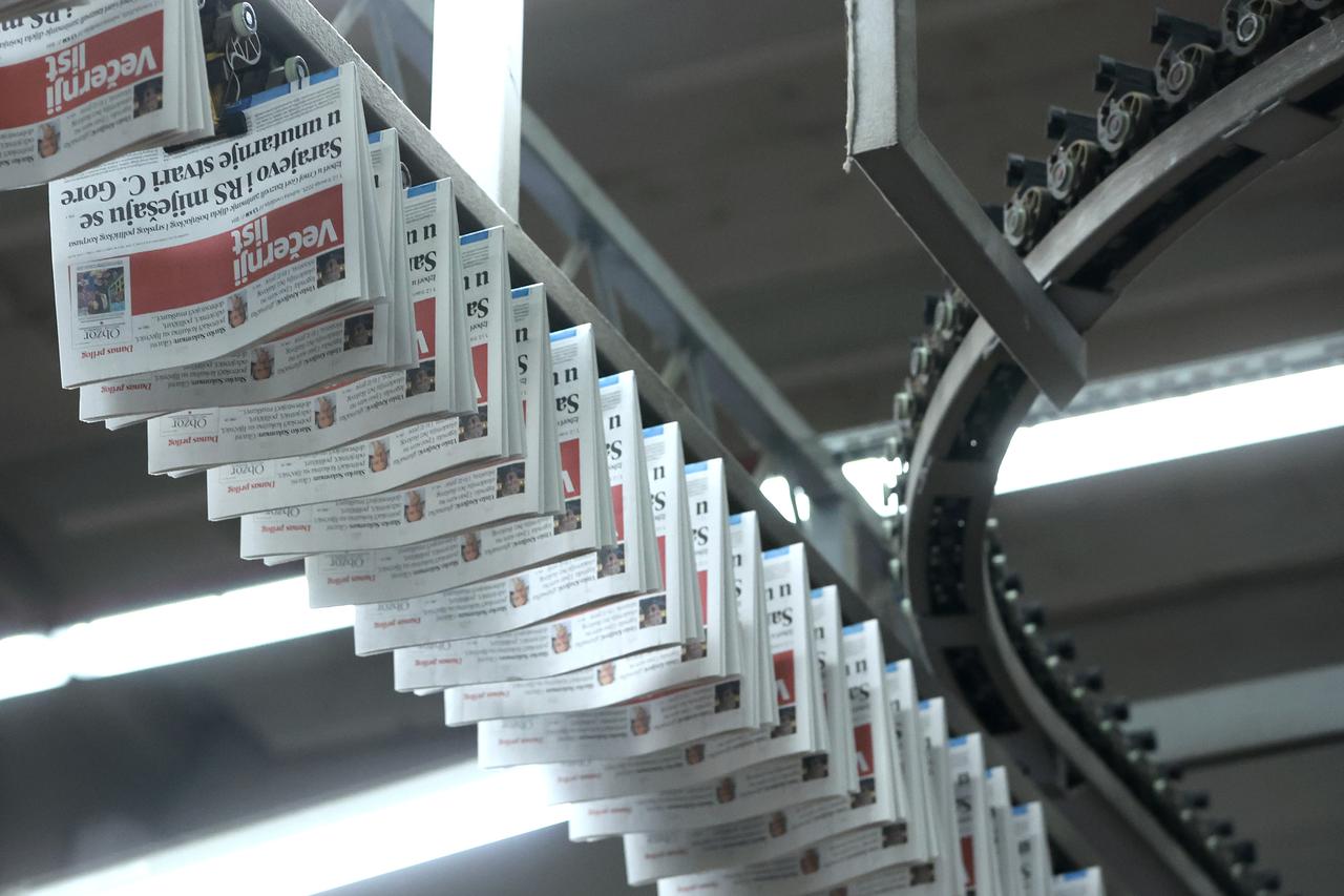 Zagreb: Tiskanje Bosanskog izdanja Ve?ernjeg lista