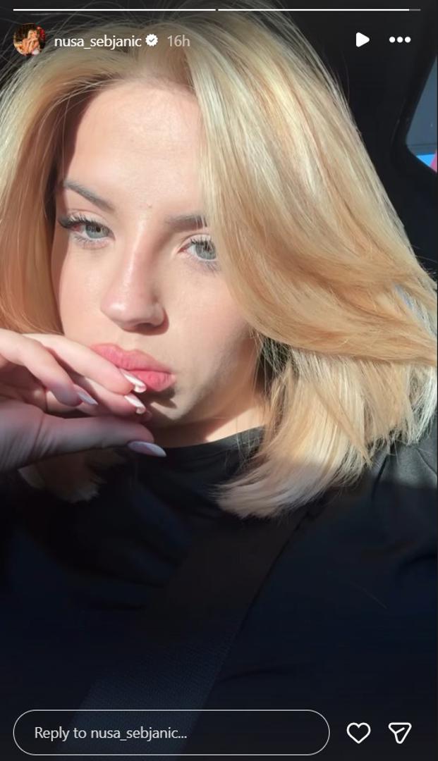 Na Instagramu je Nuša sada objavila dva Instagram storyja na kojima je pokazala promjenu imidža.
