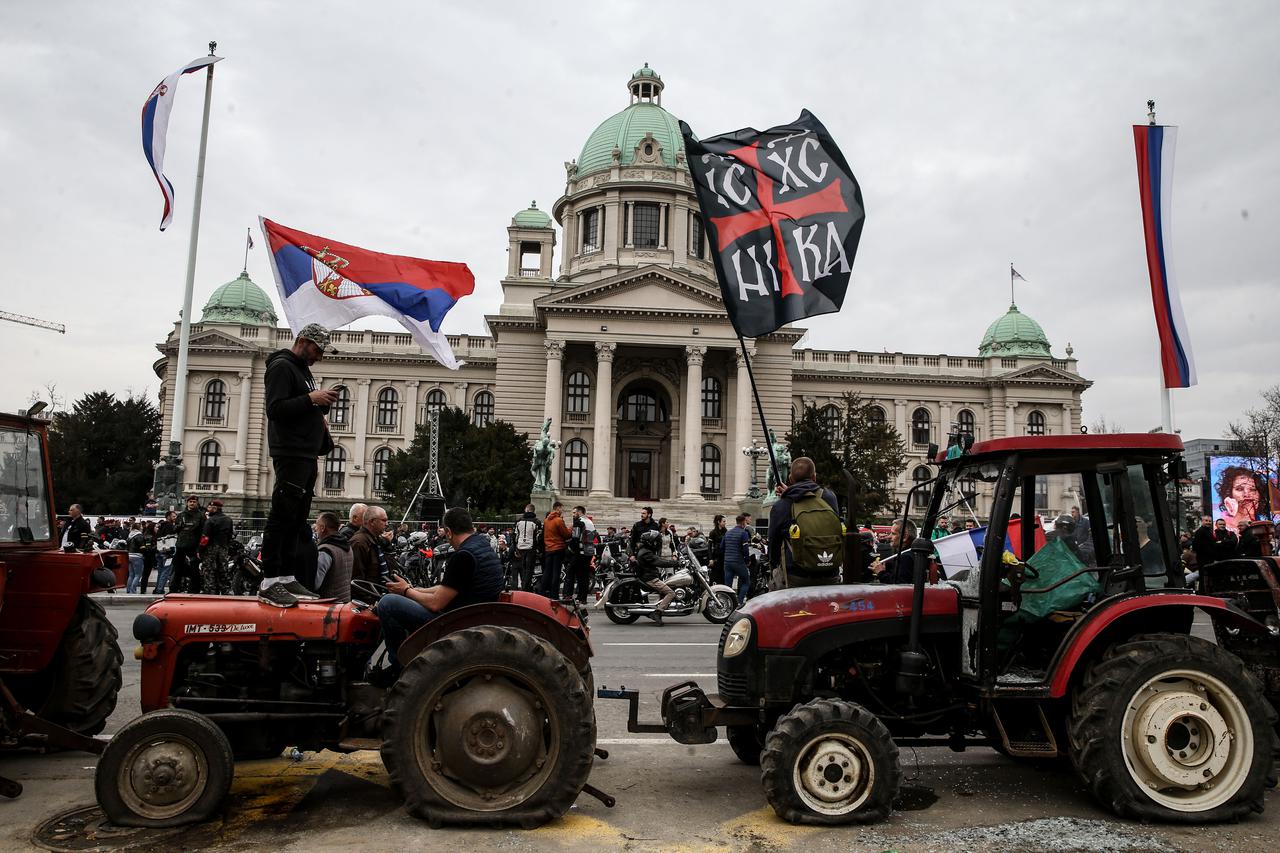 Atmosfera u centru Beograda uoči velikog studentskog prosvjeda "15 za 15" 