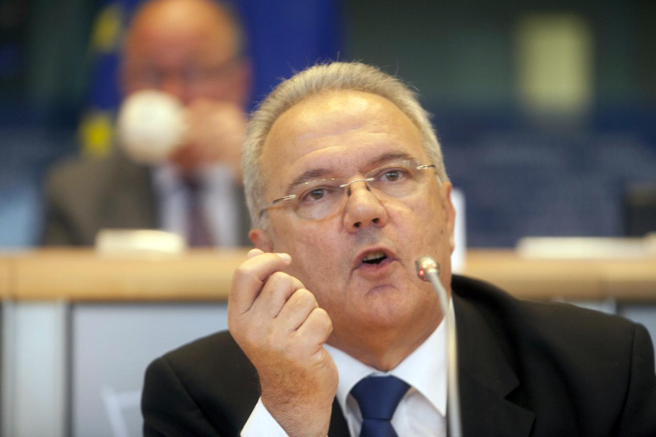 04.06.2013., Bruxelles, Belgija - Hrvatski kandidat za povjerenika Europske komisije Neven Mimica na ispitivanju pred mjerodavnim odborima Europskog parlamenta. Oni ce nakon testiranja dati svoje ocjene o kvalificiranosti kandidata za clana kolegija i pov