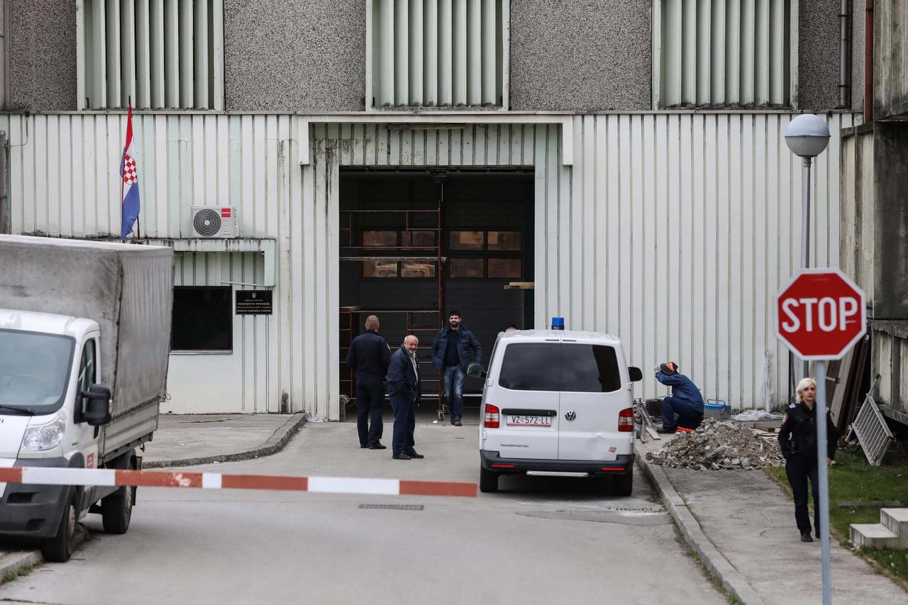 Zagreb: Radovi na glavnom ulazu u zatvor Remetinec