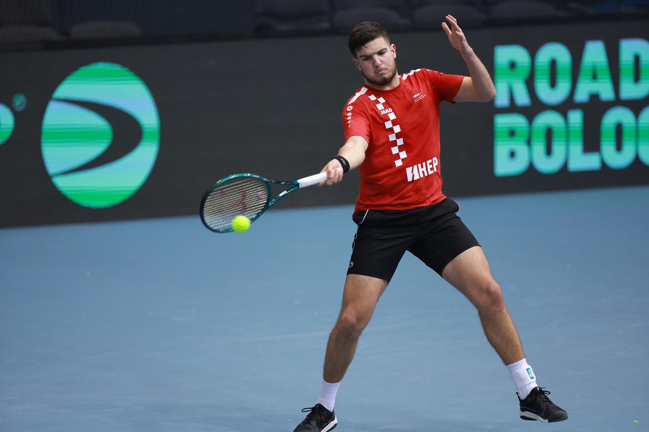 Osijek: Trening hrvatske Davis cup reprezentacije