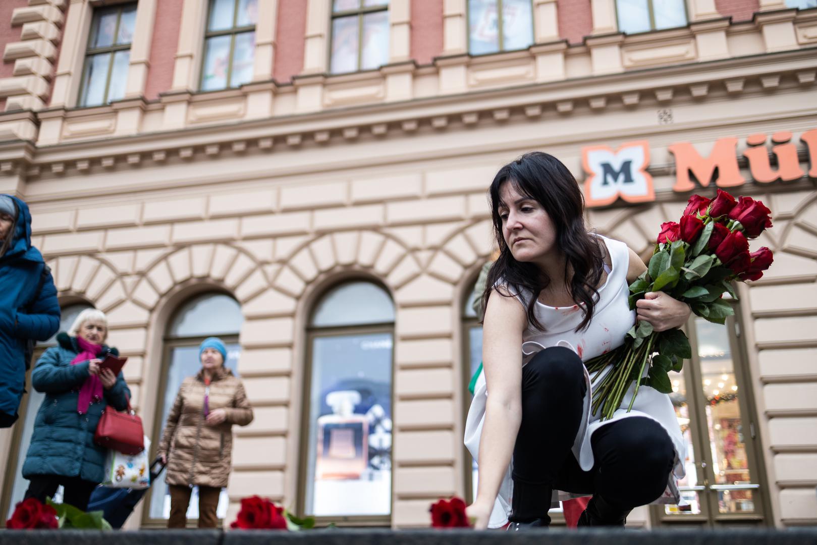 06.12.2025., Zagreb: Treca godisnjica performansa Tiha misa umjetnice Arijane Lekic-Fridrih, ujedno i posljednja Tiha misa u javnom prostoru Photo: Mia Slafhauzer/PIXSELL