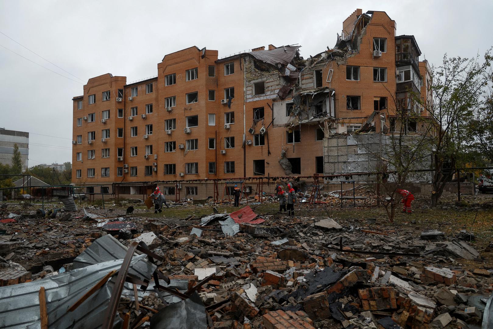A view shows a residential building heavily damaged by a Russian missile attack in Mykolaiv, Ukraine October 23, 2022.  REUTERS/Valentyn Ogirenko Photo: VALENTYN OGIRENKO/REUTERS