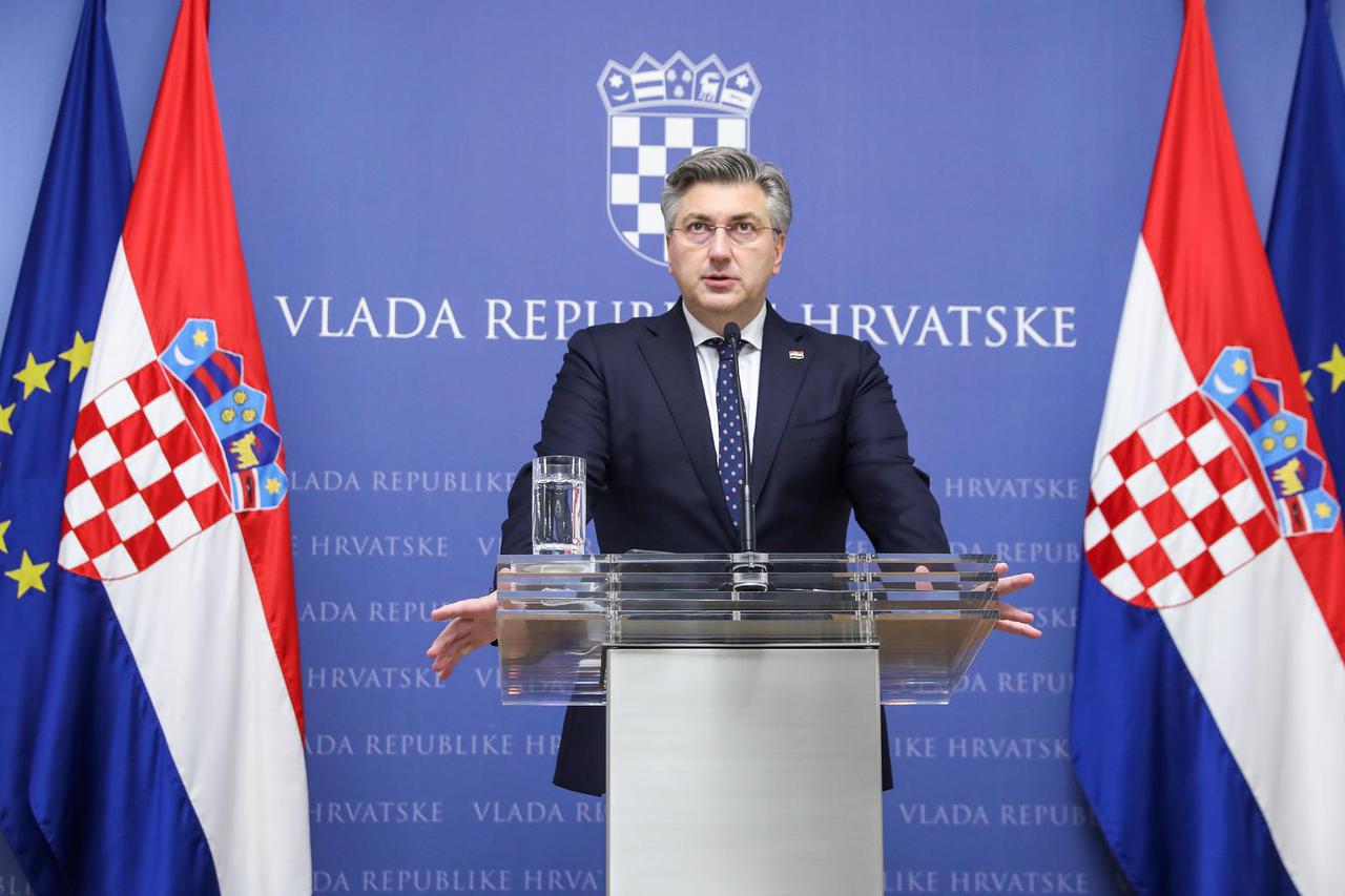 Zagreb: Andrej Plenković održao je konferenciju za medije