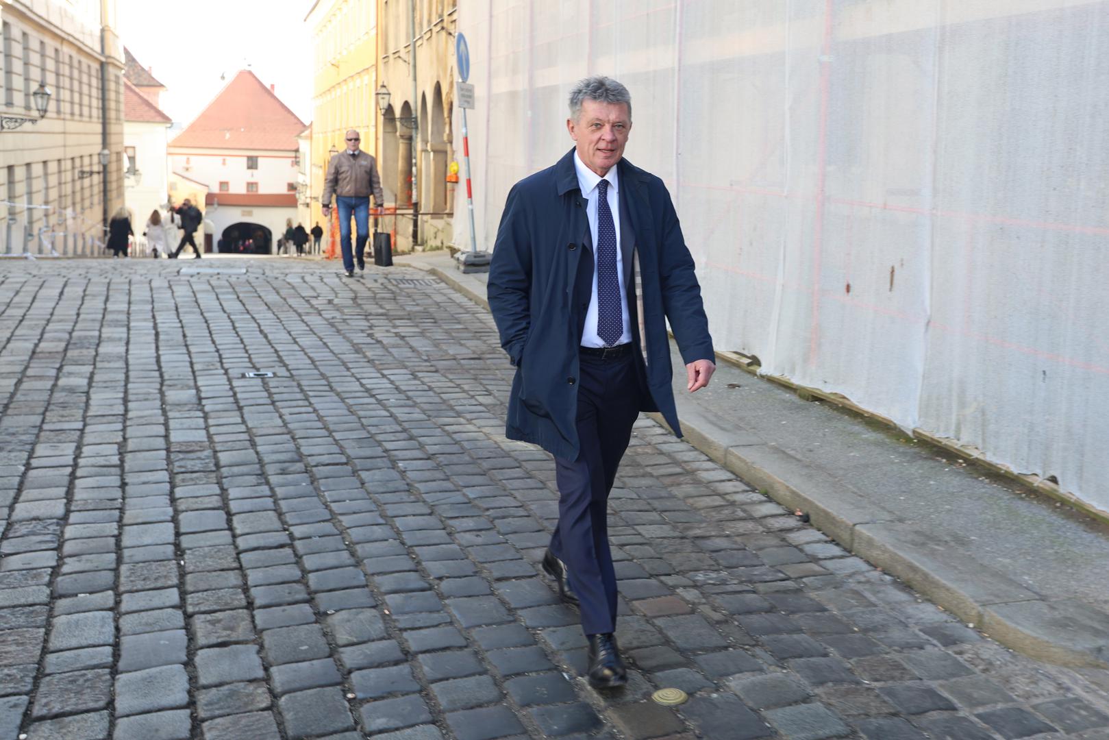 06.02.2024., Zagreb -  Ivan Turudic dosao u Banske dvore na sjednicu vladajuce koalicije Photo: Patrik Macek/PIXSELL