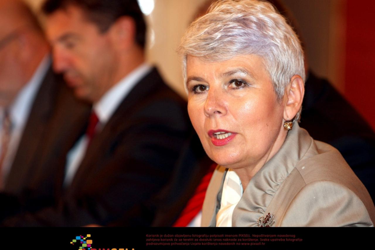 '06.10.2010. Zagreb, Hrvatska - Odrzana je 83.sjednica Vlade Republike Hrvatske - Jadranka Kosor. Photo: Petar Glebov/PIXSELL'